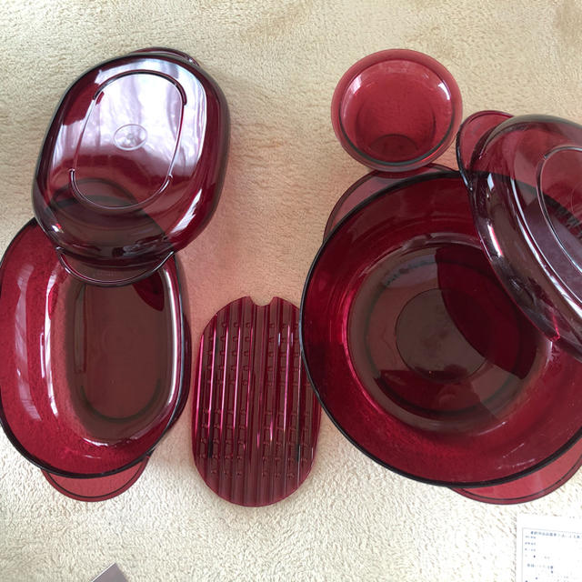 Tupperware 電子レンジ調理器 タッパーウェーブ2000 セットの通販 by
