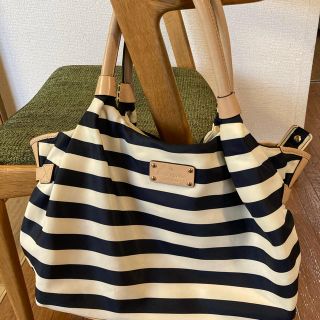 ケイトスペードニューヨーク(kate spade new york)の【USED】ケイトスペード  ショルダー バッグ　ボーダー(ショルダーバッグ)