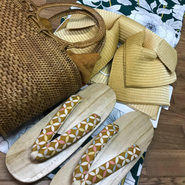 高級浴衣限定1セット!!ロイヤルグリーン4点セット☆今夏完売して柄☆早勝ちです☆