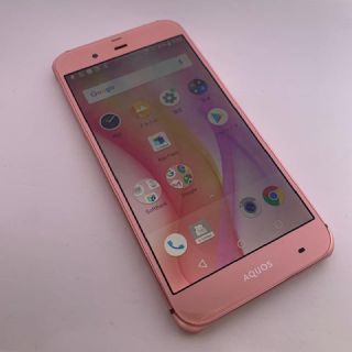 アクオス(AQUOS)の☆美品☆SoftBank 506SH ピンク☆AK05-039(スマートフォン本体)