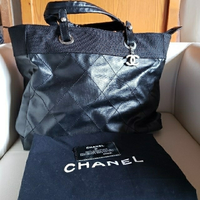 バッグCHANEL　パリビアリッツMM トートバッグ コーティングキャンバス/レザー