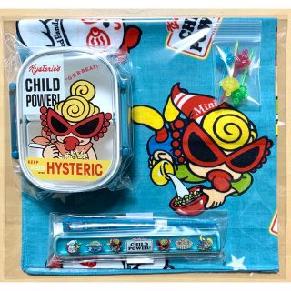 ヒステリックミニ(HYSTERIC MINI)のヒスミニ☆正規品☆新品☆ランチ☆4点セット☆お弁当箱☆お箸☆ランチクロス☆ピック(弁当用品)