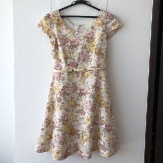 プロポーションボディドレッシング(PROPORTION BODY DRESSING)のプロポーションボディ 花柄ワンピース ベルト付き(ひざ丈ワンピース)