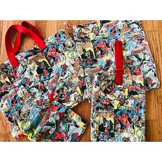 マーベル(MARVEL)の【レイラ様専用】スパイダーマン　上履き入れのみ(バッグ/レッスンバッグ)