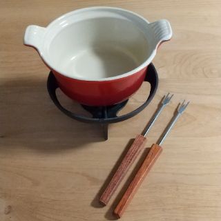 ルクルーゼ(LE CREUSET)のゆーママさま専用 LE CREUSET ルクルーゼ フォンデュセット(鍋/フライパン)