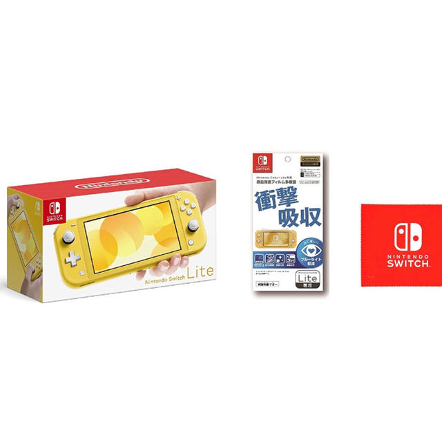 Nintendo Switch Lite イエロー&Lite専用液晶保護フィルム