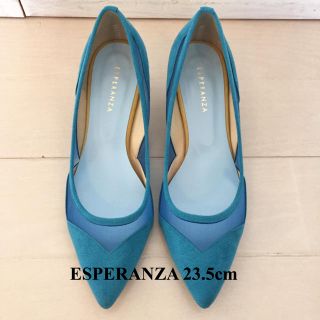 エスペランサ(ESPERANZA)の美品 エスペランサ メッシュパンプス 23.5cm ESPERANZA サンダル(ハイヒール/パンプス)