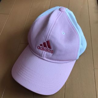 アディダス(adidas)のadidas  キャップ　女児　ピンク(帽子)