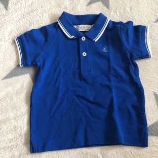 プチバトー(PETIT BATEAU)のプチバトー　ポロシャツ　18M(Tシャツ/カットソー)