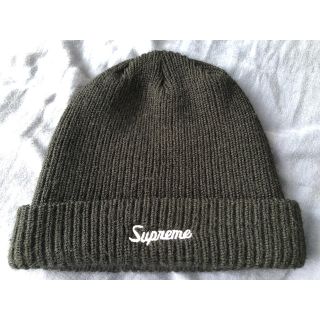 シュプリーム(Supreme)のsupreme ニットキャップ ビーニー 黒(ニット帽/ビーニー)