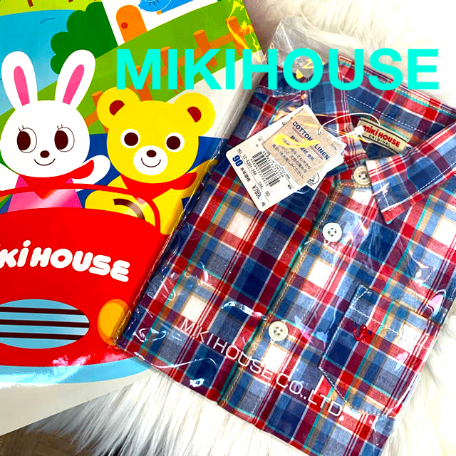 mikihouse(ミキハウス)のmikihouse 半袖カラーシャツ キッズ/ベビー/マタニティのキッズ服男の子用(90cm~)(ブラウス)の商品写真