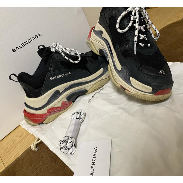 balenciaga triples ブラック　42