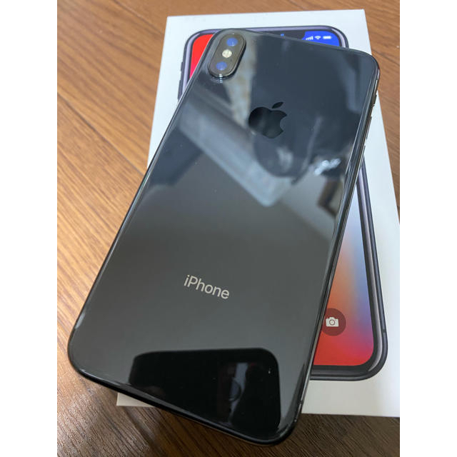 スマホ/家電/カメラiPhoneⅩ 　シムフリー済み　auで使用　完済済み