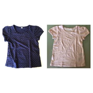 ムジルシリョウヒン(MUJI (無印良品))の無印良品　kids 女の子　Tシャツ2枚セット 100 (Tシャツ/カットソー)