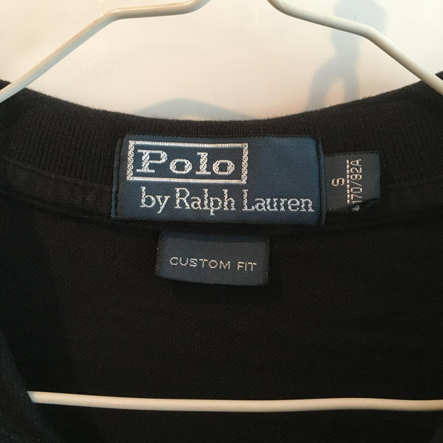 POLO RALPH LAUREN(ポロラルフローレン)のポロ　ラルフローレン　黒　Sサイズ メンズのトップス(ポロシャツ)の商品写真