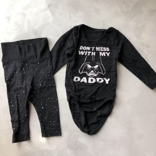 エイチアンドエム(H&M)のH&M ベビーロンパース ダースベイダー 4～6month(ロンパース)