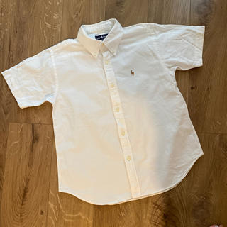 ポロラルフローレン(POLO RALPH LAUREN)のラルフローレン　ボタンダウン　半袖シャツ　160 白(シャツ/ブラウス(半袖/袖なし))