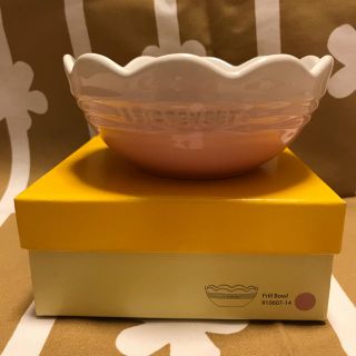 ルクルーゼ(LE CREUSET)の新品 LECREUSET ルクルーゼ  フリルボール パウダーピンク(食器)