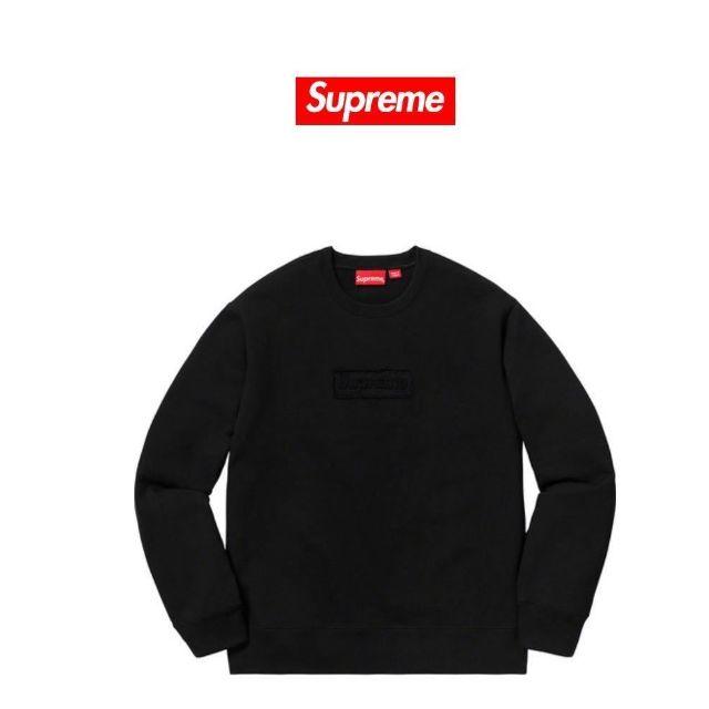 XL 20ss supreme Cutout Logo Crewneck