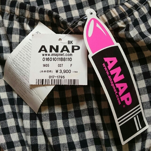 ANAP(アナップ)のギンガムチェックワンピース レディースのワンピース(ミニワンピース)の商品写真