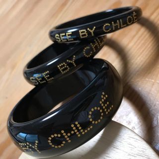 シーバイクロエ(SEE BY CHLOE)の【再値下げ】クロエ　Chloe  ブレスレット　3本セット(ブレスレット/バングル)