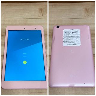 エーユー(au)のQua tab 01  KYT31 SIMロック解除済み ピンク　良品(タブレット)