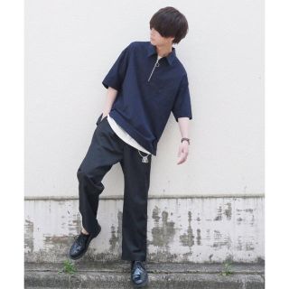 ハレ(HARE)のLIDnM ハーフジップ　リングジップ　半袖シャツ(Tシャツ/カットソー(半袖/袖なし))