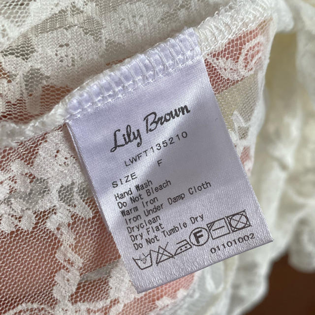 Lily Brown(リリーブラウン)のlily brown レーストップス  レディースのトップス(シャツ/ブラウス(長袖/七分))の商品写真