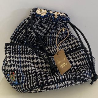 ヴィヴィアンウエストウッド(Vivienne Westwood)のVivienneWestwood 新品未使用　グレンチェック　巾着　bag(ポーチ)