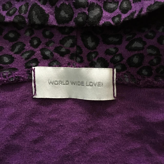 WORLD WIDE LOVE!(ワールドワイドラブ)の【WORLD WIDE LOVE！】パーカー レディースのトップス(パーカー)の商品写真