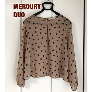 マーキュリーデュオ(MERCURYDUO)の【さくら様専用】マーキュリーデュオ　シアー　ドット柄ブラウス(シャツ/ブラウス(長袖/七分))