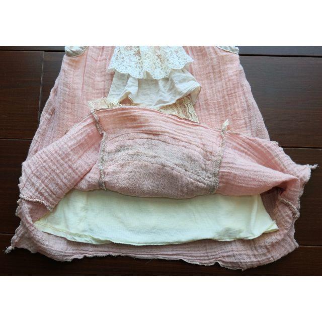 Gemeaux(ジェモー)のGemeaux ワンピース レース ガーゼ 120 キッズ/ベビー/マタニティのキッズ服女の子用(90cm~)(ワンピース)の商品写真