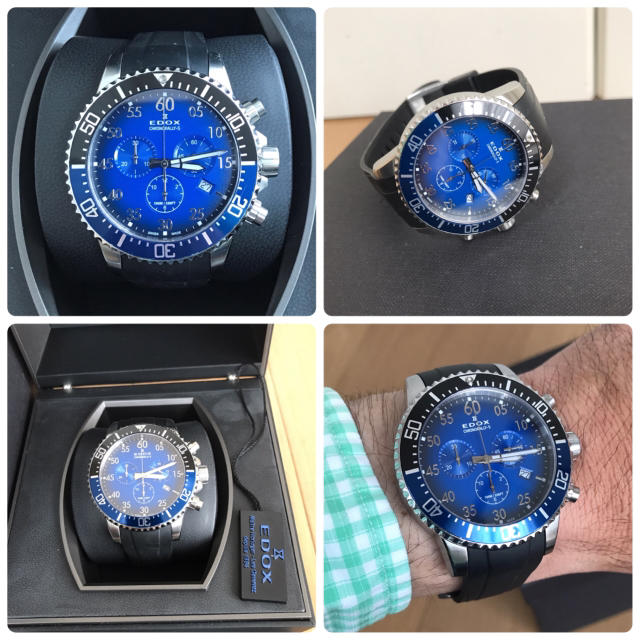 EDOX(エドックス)のエドックス EDOX クロノラリーS 10227 3NBUCA BUBN中古 メンズの時計(腕時計(アナログ))の商品写真