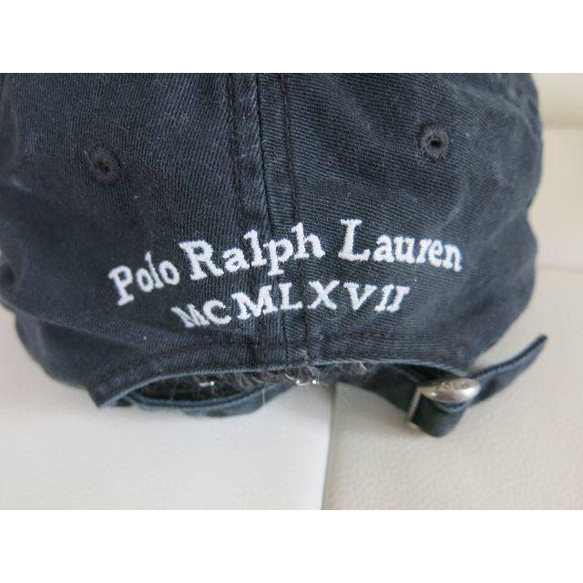 POLO RALPH LAUREN(ポロラルフローレン)の※ゆかはやだい様専用※【ポロラルフローレン】　ブラックキャップ（サイズフリー） レディースの帽子(キャップ)の商品写真