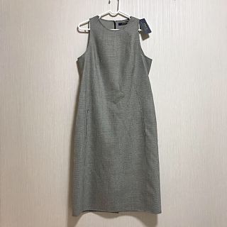 ポロラルフローレン(POLO RALPH LAUREN)の新品タグ付き　POLO RALPH LAUREN    千鳥柄　ワンピース　XL(ロングワンピース/マキシワンピース)