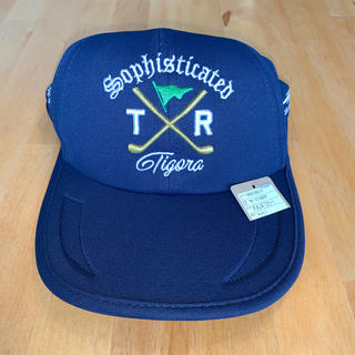 ティゴラ(TIGORA)のゴルフ帽子　TIGORA  メンズ　フリーサイズ　ネイビー(キャップ)
