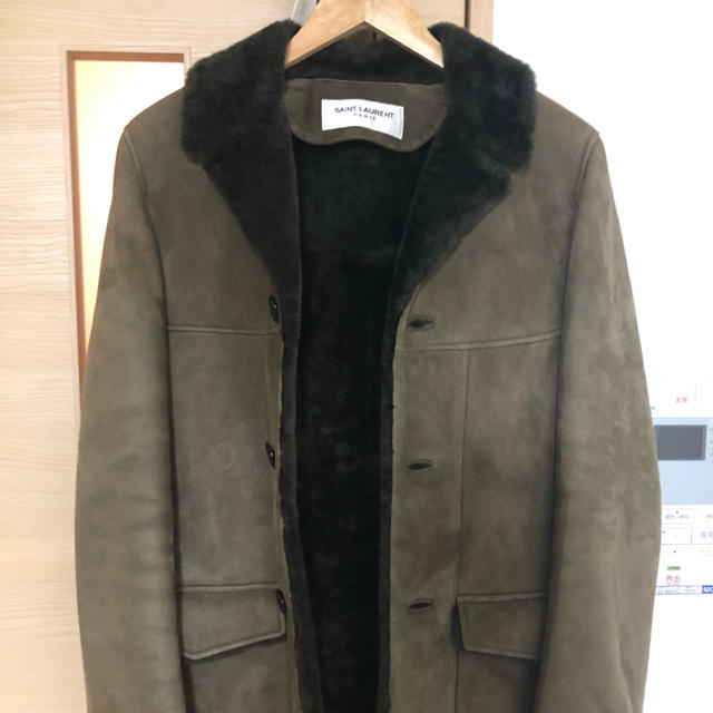 美品　saint laurent サンローラン　ムートンジャケット　コート　44