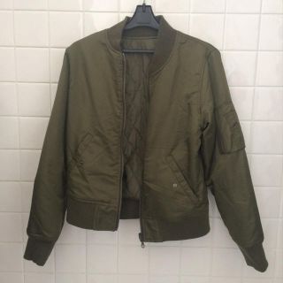 ダブルクローゼット(w closet)のMA1 カーキ(ブルゾン)