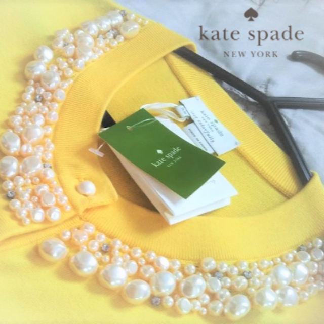 kate spade new york(ケイトスペードニューヨーク)の【新品・タグ付】ケイトスペードニューヨーク　ケニヤカーディガン　XS レディースのトップス(カーディガン)の商品写真