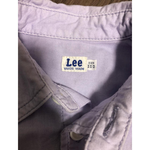 Lee(リー)のLee シャツワンピース　110㎝ キッズ/ベビー/マタニティのキッズ服女の子用(90cm~)(ワンピース)の商品写真