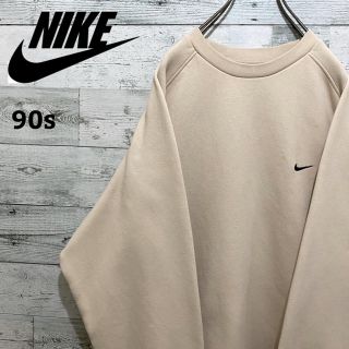 NIKE - 【激レア】ナイキ NIKE☆刺繍ワンポイントロゴ ベージュ