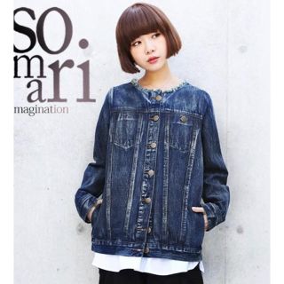 美品❤️M Lサイズ向け❤️somari デニムジャケット(Gジャン/デニムジャケット)