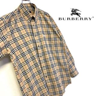 バーバリー(BURBERRY)の【美品 BURBERRY LONDON ノヴァチェック BDシャツ 刺繍ロゴ】(シャツ)