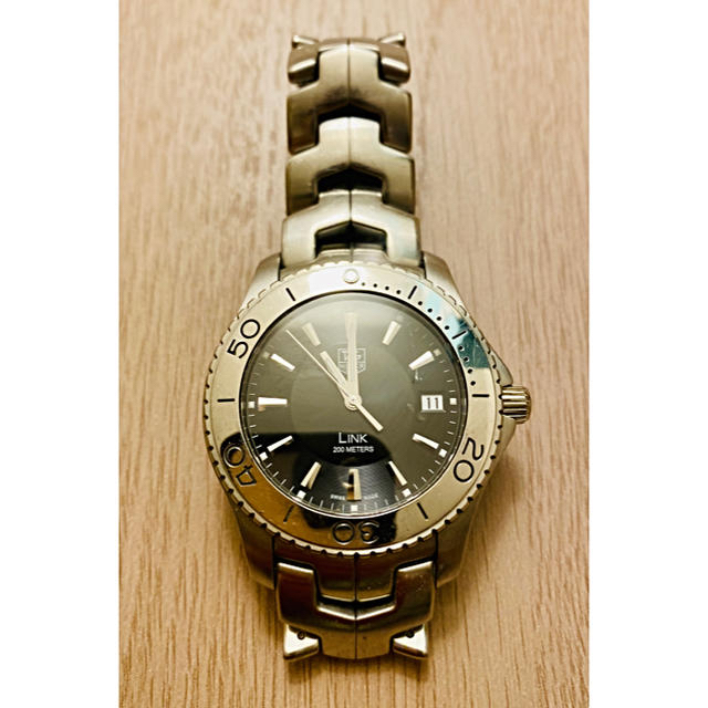 正規通販 - Heuer TAG 【美品】TAG メンズ WJ1110 黒文字盤 タグホイヤーLINK Heuer 腕時計(アナログ)
