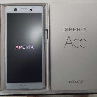 ソニー(SONY)のSony XPERIA ace 64GB ホワイト SIMフリー(スマートフォン本体)