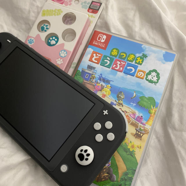 Nintendo switch lite グレー　あつまれどうぶつの森