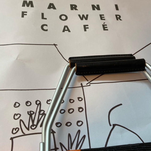 Marni(マルニ)のMARNI マルニ トートバッグ ストライプバッグ ピンク マルニフラワーカフェ レディースのバッグ(トートバッグ)の商品写真