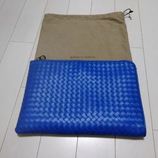 ボッテガヴェネタ(Bottega Veneta)のBOTTEGA VENETA 　クラッチバッグ　青　未使用　(セカンドバッグ/クラッチバッグ)