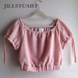 ジルスチュアート(JILLSTUART)のJILLSTUART袖リボントップス(カットソー(半袖/袖なし))