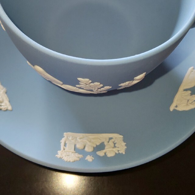 未使用品❇️ ジャスパーペールブルー ティーカップ&ソーサー